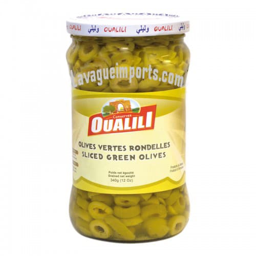 Slices Green Olives Oualili